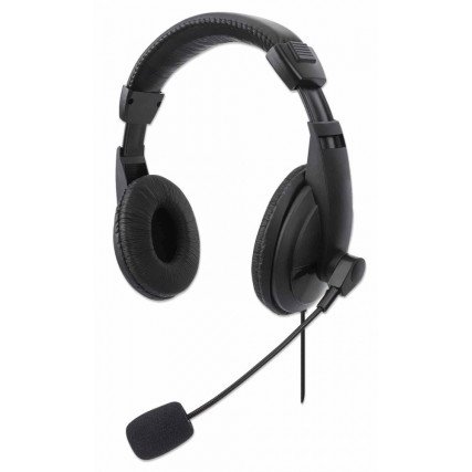 Audifono Manhattan C/Microfono USB Mediano, Control Integrado 179843