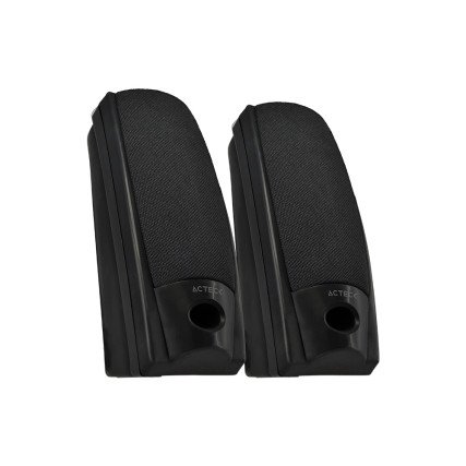 Bocinas 2.0 Acteck p/escritorio AX-2500 Conexión 3.5 mm Negro (AUBO-014)