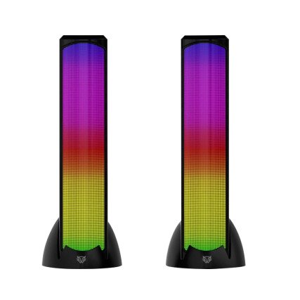 Bocina USB Gamer Glimm Tower BG575 2.0 BT RGB Control Dig 10WTS Negro BR-936972