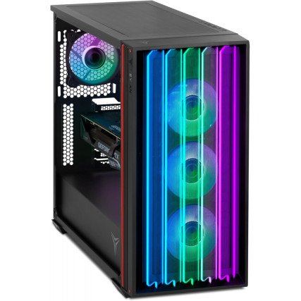 Gabinete Yeyian Mirage S con Ventana, Midi-Tower, ATX/Micro-ATX/ITX, USB 3.2, sin Fuente, sin Ventiladores Instalados, Negro