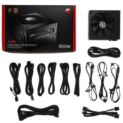 Fuente de Poder XPG Core Reactor 80 Plus Gold, 24-pin ATX, 120mm, 650W