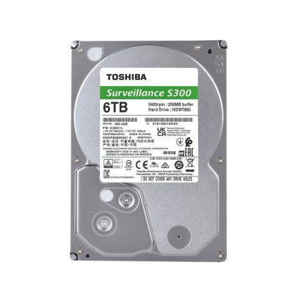 Disco Duro para Videovigilancia Toshiba S300 Surveillance 3.5", 6TB, SATA