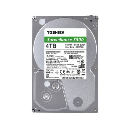 Disco Duro para Videovigilancia Toshiba S300 Surveillance 3.5", 4TB, SATA III, 6 Gbit/s, 128MB Cache