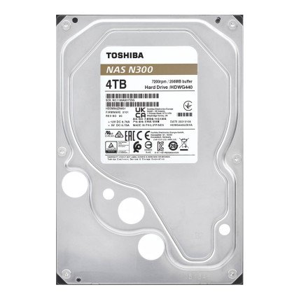 Disco Duro para NAS Toshiba N300 3.5'' de 1 a 8 Bahias, 4TB, SATA III, 6 Gbit/s, 7200RPM, 256MB Caché