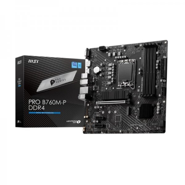 Tarjeta Madre MSI PRO B760M-P M.2 PCIE 4.0 DDR5 4X128 6800+ S-1700