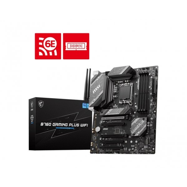 Tarjeta Madre MSI ATX B760 GAMING PLUS WIFI, S-1700, Intel B760, HDMI, 256GB DDR5 para Intel