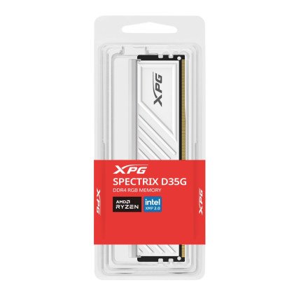 Memoria RAM XPG Spectrix D35G RGB DDR4, 3200MHz, 16GB, Non-ECC, CL16, Blanco