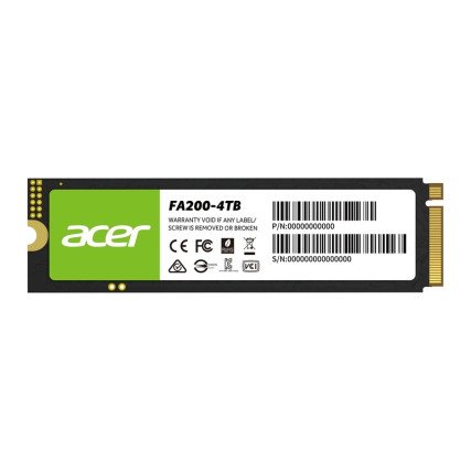 SSD Acer FA200 NVMe 4TB PCIe 4.0 M.2 – Alto Rendimiento 7200 MB/s para Gaming, PC y PS5 (BL.9BWWA.150)