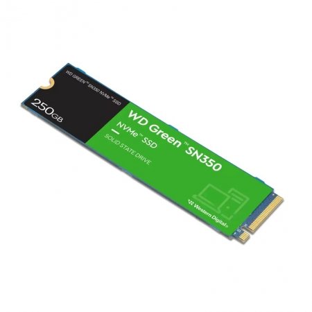 SSD Western Digital Green SN350 250 GB NVMe PCIe 3.0 M.2 2280 – Hasta 2400 MB/s  para PC y Laptops (WDS250G2G0C-00CDH0)