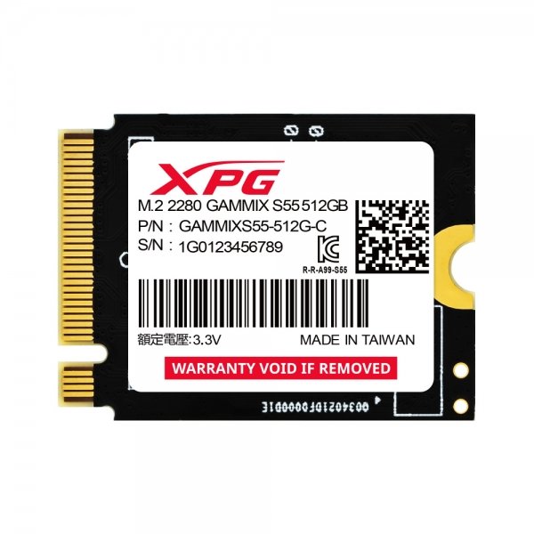 SSD XPG GAMMIX S55 512GB NVMe PCIe 4.0 M.2 2230 – Hasta 5000 MB/s, SSD Gen4 para PC, Laptops y Dispositivos Compactos