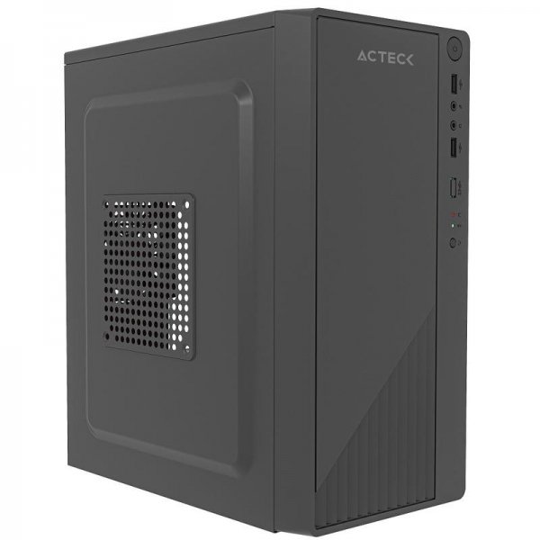 Gabinete Acteck MT Kioto GC220F/MB M-ATX/ ATX 500/USB/Negro