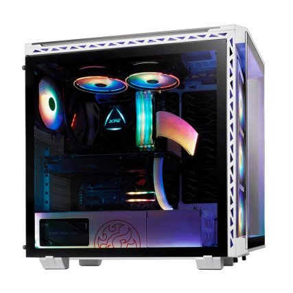 Gabinete XPG Battlecruiser Mid-Tower White 4 Fan