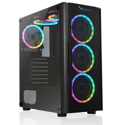 Gabinete Xzeal XZ110-1 ATX/ Micro ATX/ Mini ITX RGB Cristal