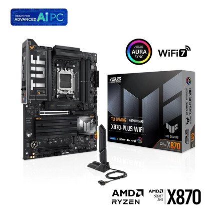 Tarjeta Madre Asus Tuf Gaming X870-Plus Wifi AM5/4XDDR5/USBC/HDMI/ATX