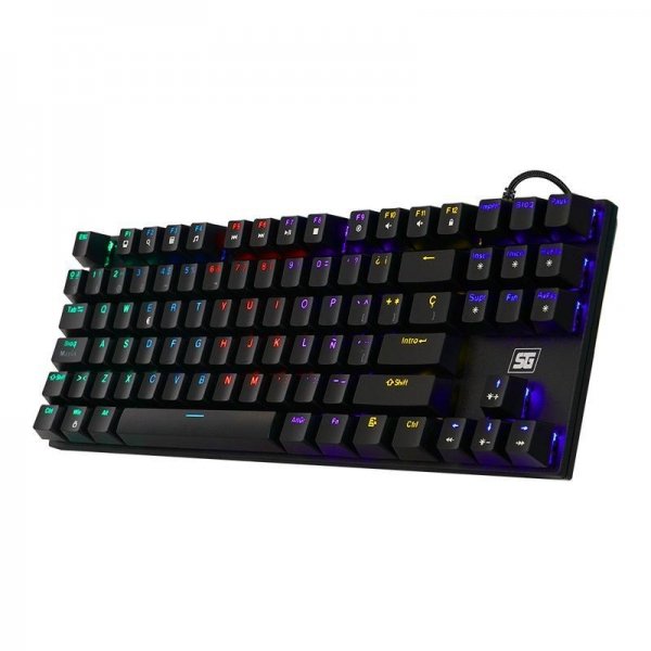 Teclado Vorago Start The Game Mecanico TKL RGB Rainbow C/SW Negro