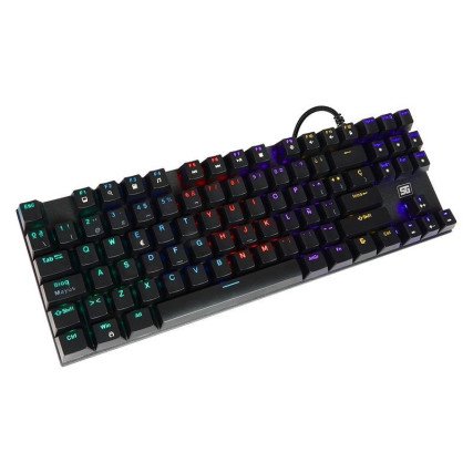 Teclado Vorago Start The Game Mecanico TKL RGB Rainbow C/SW Negro