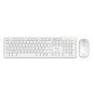 Combo Inalámbrico 2 en Stylos Teclado 100% Membrana 105 Teclas Blanco