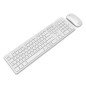 Combo Inalámbrico 2 en Stylos Teclado 100% Membrana 105 Teclas Blanco