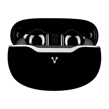 Audifonos Vorago Earbud BT 5.3 TWS Aplic. Tuya 6HRS+3CargasTactil USB Negro