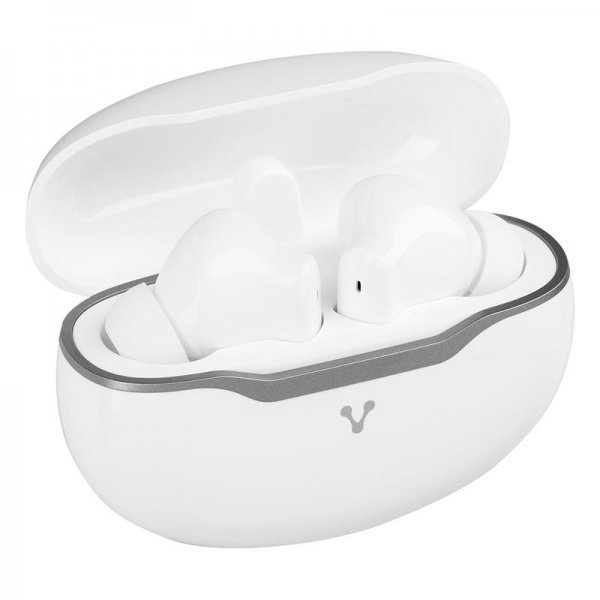 Audifonos Vorago Earbud BT 5.3 TWS Aplic. Tuya 6HRS + 3 Cargas Tactil USB Blanco