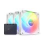 Ventilaldor NZXT p/gab 120mm F120 RGB Triple WH 80
