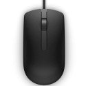 Mouse Dell Óptico MS116, Alámbrico, USB, 1000DPI, Negro