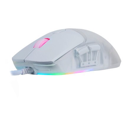 Mouse Game Factor Carcasas Intercambiables P3327 12k Dpi Rgb Usb Blanco