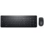Dell Kit Teclado y Mouse KM3322W Conexion RF inalambrico, Color Negro