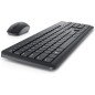 Dell Kit Teclado y Mouse KM3322W Conexion RF inalambrico, Color Negro