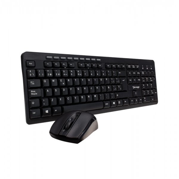 Kit Teclado y Mouse Vorago KM-304 Inalámbrico Multimedia Negro