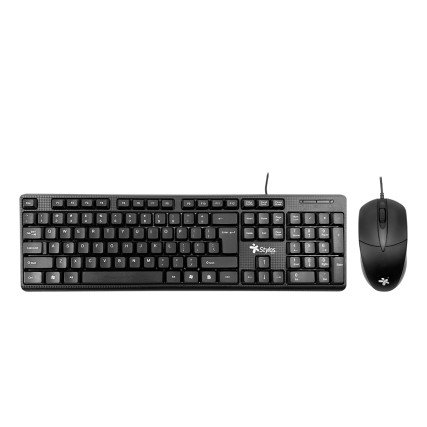 Kit Stylos Mouse y Teclado Alámbrico 105/3 Teclas Español