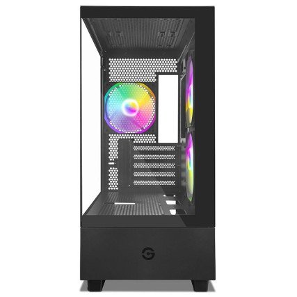 Gabinete Gamer Getttech Fish Tank M-ATX S/Fuente