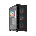 Gabinete Balam Rush Carbono Twin Mate 5000 con Ventana RGB, Midi-Tower, ATX/Micro-ATX/Mini-ITX, Negro