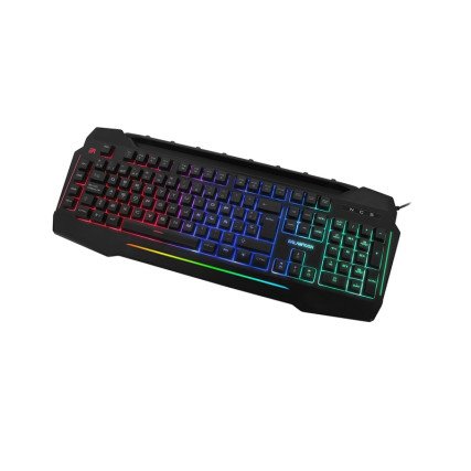 Teclado Gamer Balam Rush Murder USB Prog 3 Colores Led Negro