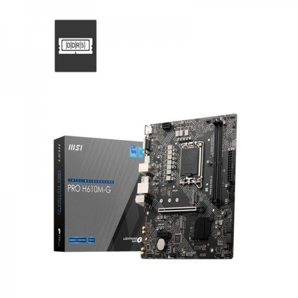 Tarjeta Madre MSI PRO H610M-G DDR5 M2 LGA 1700 MATX HDMI-VGA