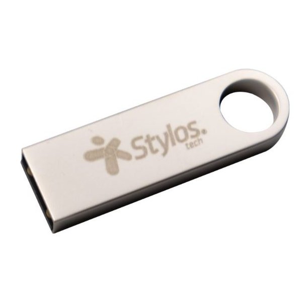 Memoria USB Stylos ST100 128GB Flash 2.0 Plata STMUSB5B