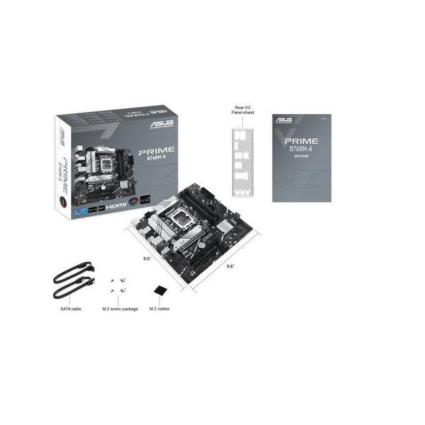 Tarjeta Madre Asus Prime B760M-A-CSM 1700/DDR5/MATX/HDMI/DP