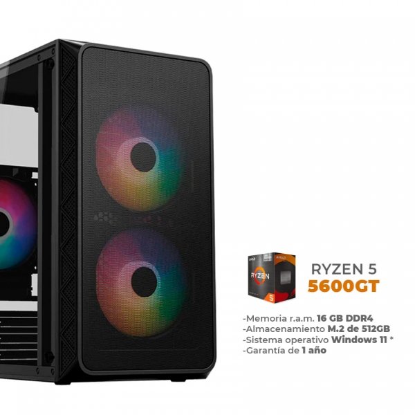 Lite V2 - AMD Ryzen 5 5600GT, 16GB DDR4, 512GB M.2, Wifi, Bluetooth