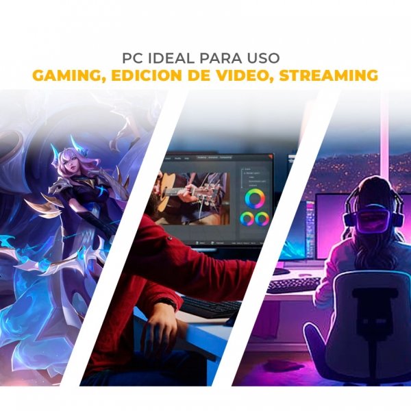 Pulsar V2 - Ryzen 7 9800X 3D, RTX 5070 12GB, 32GB RAM DDR5, 1TB M.2 NVME, Enfriamiento Líquido 360mm, WiFi 6, BT