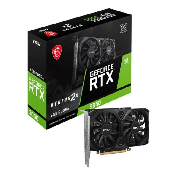 Tarjeta de Video MSI Geforce RTX 3050 Ventus 2X 6G OC