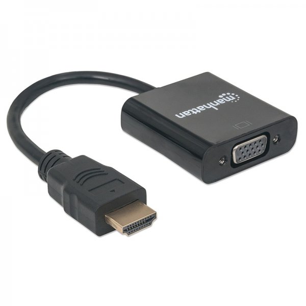Convertidor Manhattan Video HDMI A SVGA, Negro