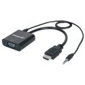 Convertidor Video Manhattan HDMI A SVGA+Audio 151559