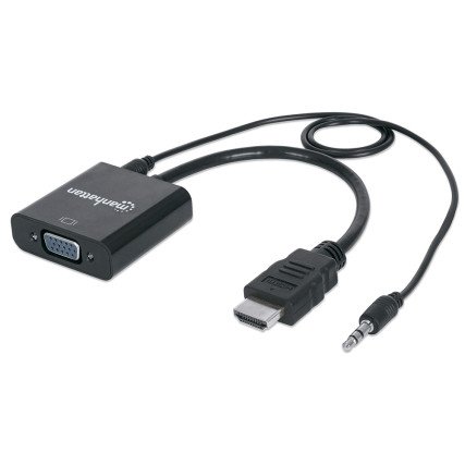 Convertidor Video Manhattan HDMI A SVGA+Audio 151559