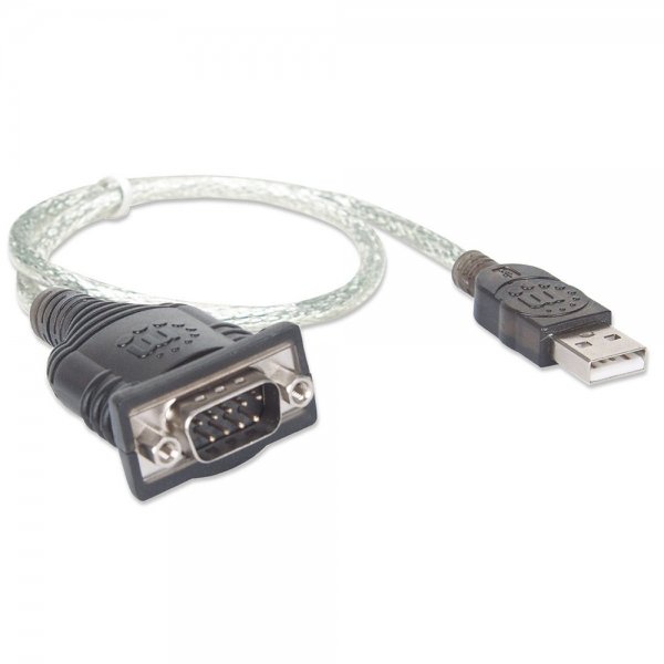 Convertidor Manhattan USB 1.1 A Serial DB9M RS232 45CM 205146