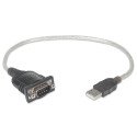 Convertidor Manhattan USB 1.1 A Serial DB9M RS232 45CM 205146 Convertidor Manhattan USB 1.1 A Serial DB9M RS232 45CM 205146