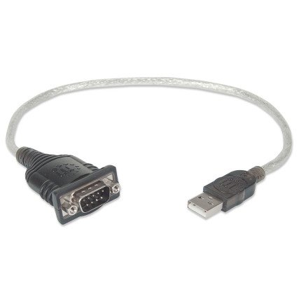 Convertidor Manhattan USB 1.1 A Serial DB9M RS232 45CM 205146