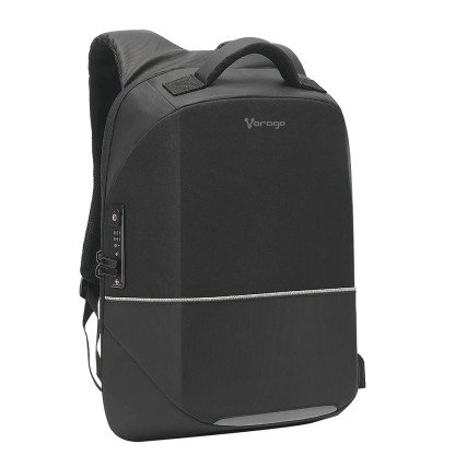 Mochila Vorago AntirroboV TSA Lock Sop. Laptop 15.6" USB Negra BP-401