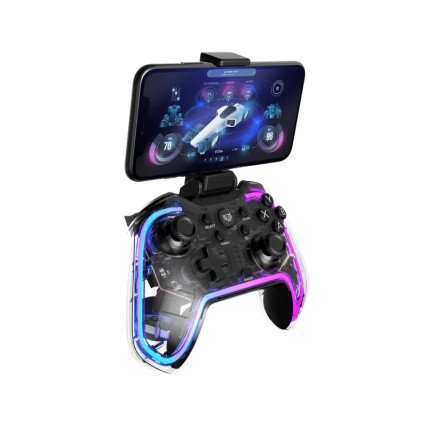 Gamepad Acteck Kontrol Glow G595 Inalámbrico BT 5.0 RGB Transpa