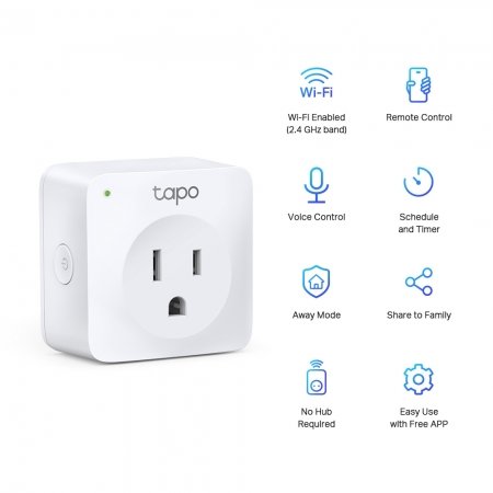 Tp-Link Adaptadores Mini Enchufe Inteligente WiFi / Tapo P100(1-Pack)