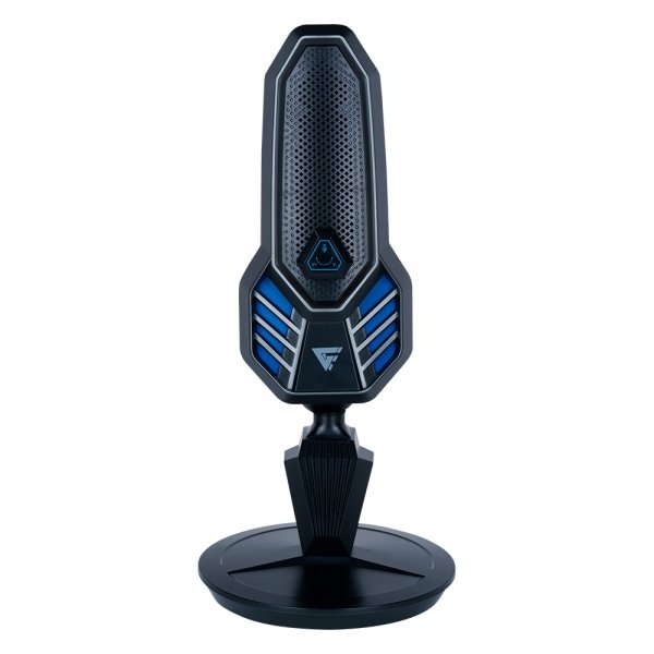 Micrófono Game Factor USB Tipo C Y A RGB Base Giratoria Antipop MCG800